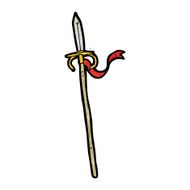 cartoon medieval spear N2