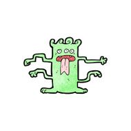 cartoon funny monster N11