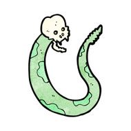 cartoon spooky snake N6