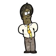 cartoon office man N38