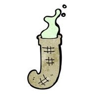 cartoon smelly old sock N3