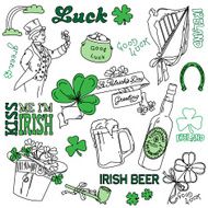 Saint Patrick&#039;s Day doodles N2