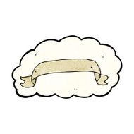 cartoon scroll banner N28