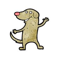 cartoon happy dog N117