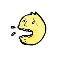 cartoon shocked face N31