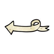 cartoon scroll arrow N3