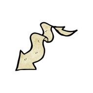 cartoon scroll arrow N4
