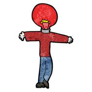 cartoon man with red light bulb head N8
