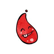 Cartoon Blood Drop N24