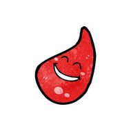 Cartoon Blood Drop N25