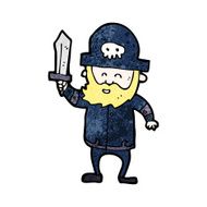 Cartoon Pirate Captain N58