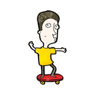 Cartoon Boy On Skateboard N28