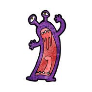 cartoon alien monster N53