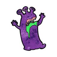 cartoon alien monster N54