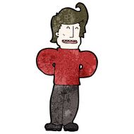 cartoon confident man N25