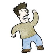 cartoon crazy dancing man N6