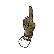 pointing hand cartoon symbol N14