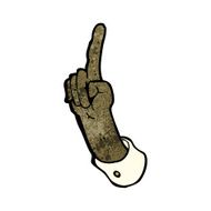 pointing hand cartoon symbol N16