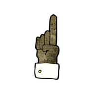 pointing hand cartoon symbol N17