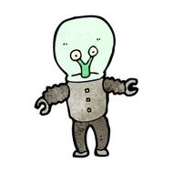 cartoon weird alien N25