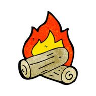 cartoon wood fire N3