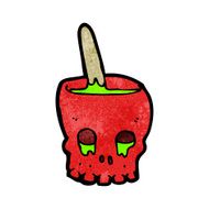 cartoon spooky skull bowl N3