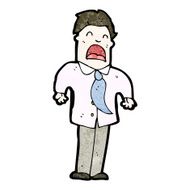 cartoon upset office man N2