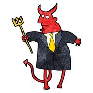cartoon devil in suit N6