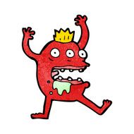 cartoon crazy monster N47