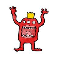 cartoon crazy monster N48