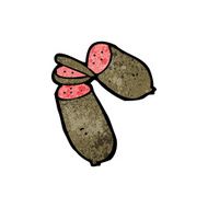 cartoon chopped sausage N3