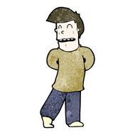 cartoon shy man N15