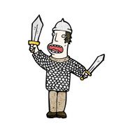 cartoon medieval soldier N18