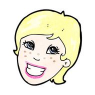 cartoon pretty woman N423