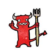 cartoon little devil N158
