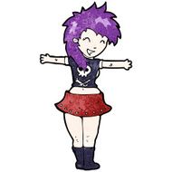 cartoon rock girl N10