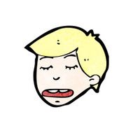 cartoon blond boy N16