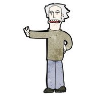 cartoon man gesturing stop N3