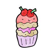 cartoon giant cupcake N2