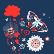 Abstract Butterfly Background