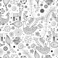 Abstract background doodle pattern N3