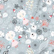 Abstract background doodle pattern N5