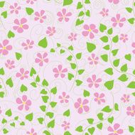 pattern with flowers and curls