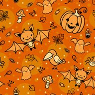 Halloween vector pattern