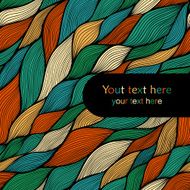 colorful seamless abstract hand-drawn pattern waves background N50