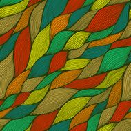 Seamless abstract hand-drawn pattern waves background N21