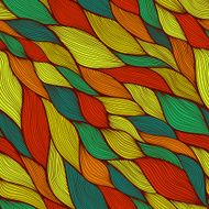 Seamless abstract hand-drawn pattern waves background N22