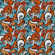 colorful seamless abstract hand-drawn pattern N4