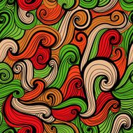 colorful seamless abstract hand-drawn pattern N5