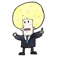 cartoon businessman in suit N8